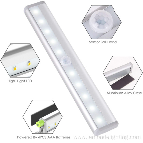 10 LED Night Light Pir Sensor Cabinet Light